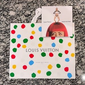 Louis Vuitton x Yayoi Kusama Dots Shopping Gift Bag White & Booklet